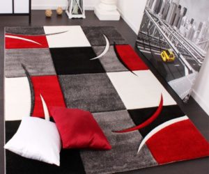 Amazon tappeto moderno Bianco Rosso Grigio Nero Amazon tappeto moderno