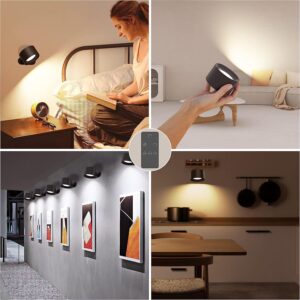 Coollamp Applique a batteria, Applique da parete interno con telecomando, batteria ricaricabile