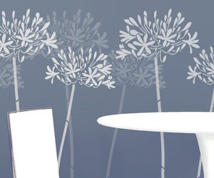  stencil agapunthus fiore grande