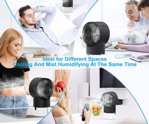 Raffreddatore D'aria Mini Condizionatore Portatile, EEIEER 4 IN 1
