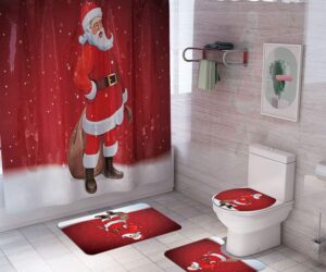 Loao set 4 pz tenda doccia babbo natale