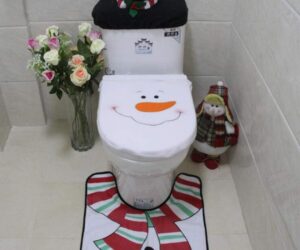 kungufu mall set 3 pz wc decorazioni natale