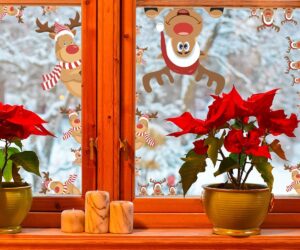 natale vetrofanie