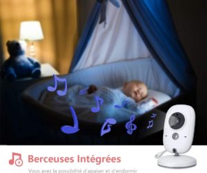  Baby Monitor Videocamera con Visione Notturna,Schermo LCD da 3,2",AWANFI 